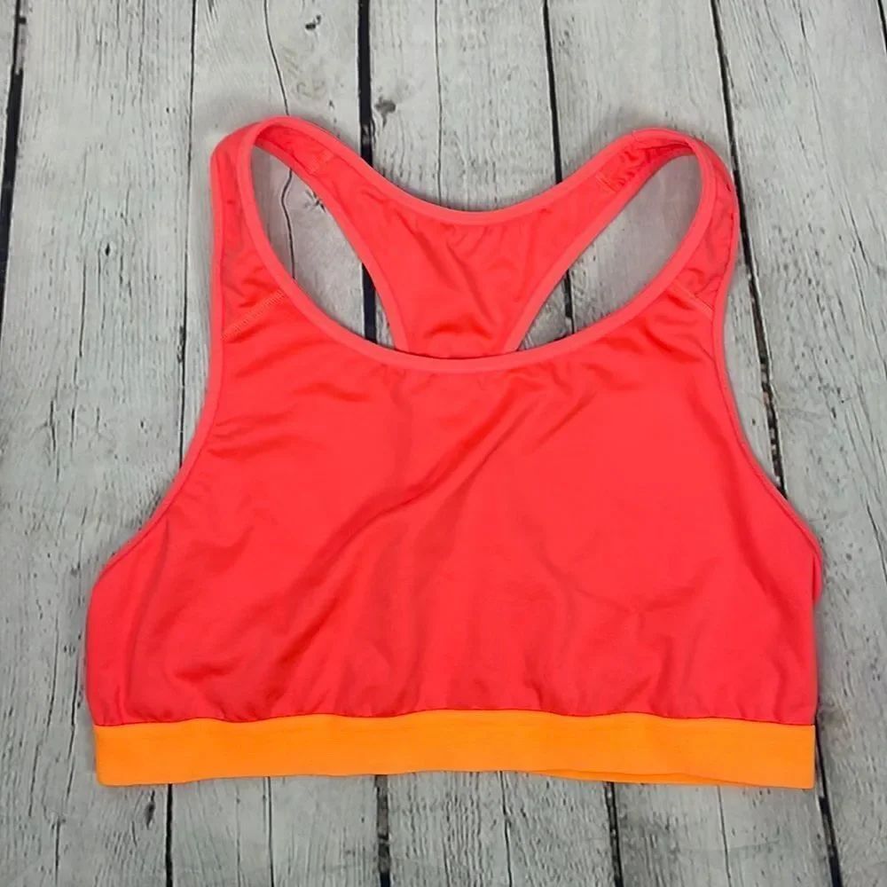 Old Navy Coral and Orange Sports Bra Medium Support Size XL